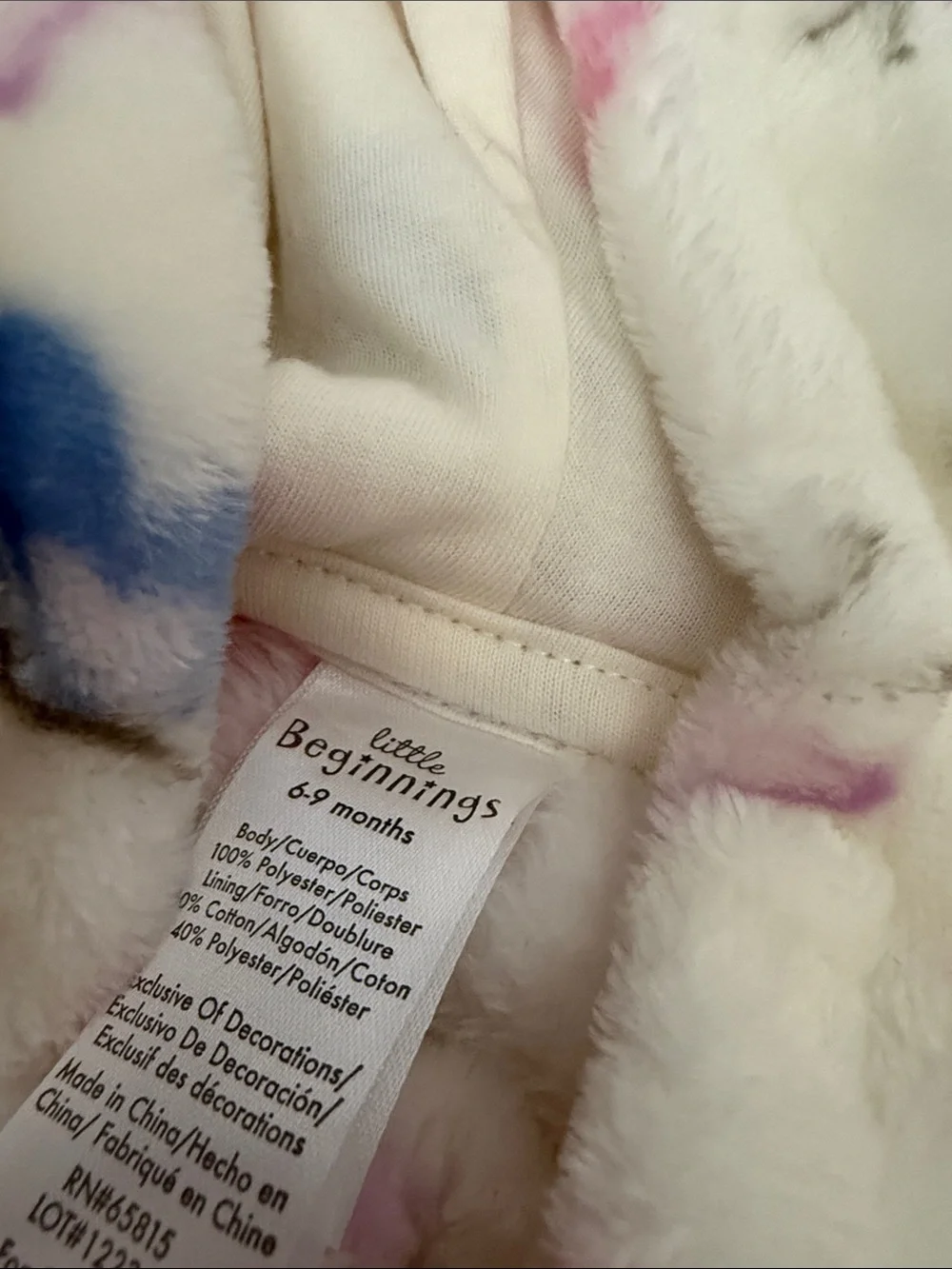 Size 6 months one piece snow/winter suits